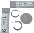 Navajo Genuine Sterling Silver Post Hoop Earrings AX127595
